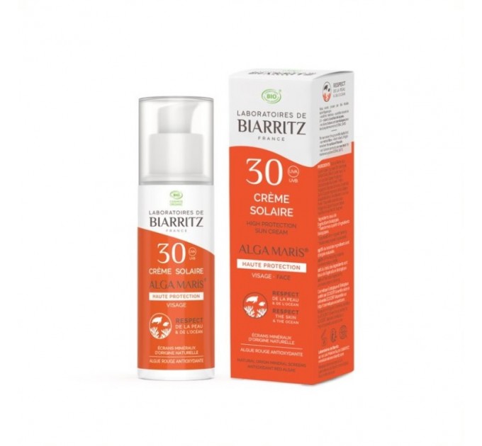 Солнцезащитный крем biarritz Crème Solaire SPF30 ALGA MARIS SPF30 50 мл  