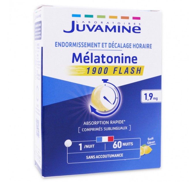 Комплекс от бессоницы Juvamine mélatonine 1900 flash 60 таблеток