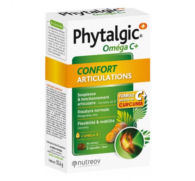 Комплекс для поддержки суставов и костей Nutreov PHYTALGIC Omega C+ Confort ARTICULATIONS 45 капсул