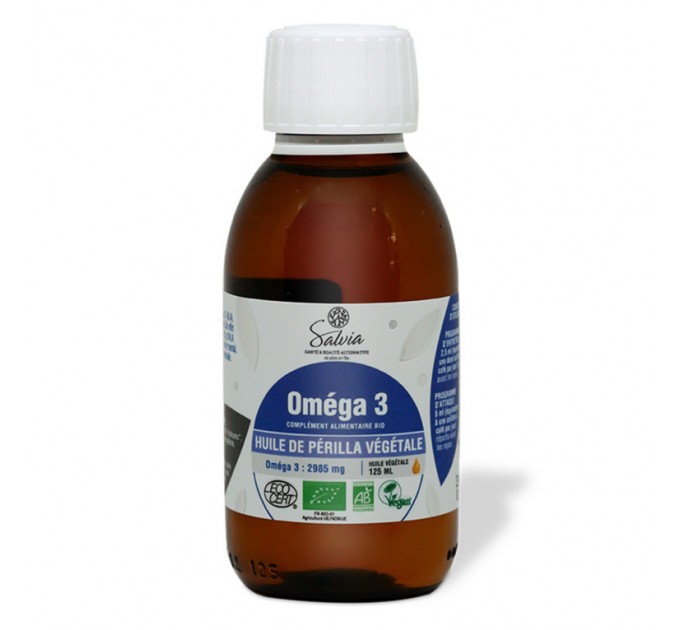 Масло Омега 3 Huile végétale Bio Perilla Vegan 3 SALVIA