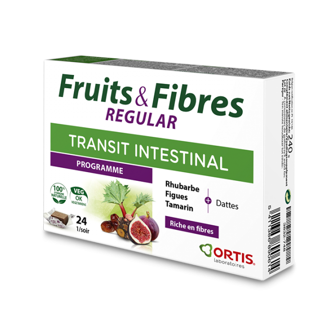 Комплекс для пищеварения FRUITS & FIBRES Regular Transit Intestinal ORTIS 24 куба