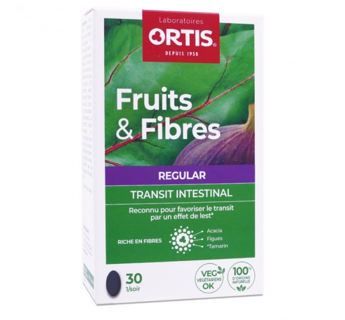 Комплекс для пищеварения Fruits&Fibres Régular ORTIS 30 капсул