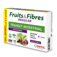 Комплекс для кишечника FRUITS & FIBRES Regular Transit Intestinal ORTIS 2х24 кубика