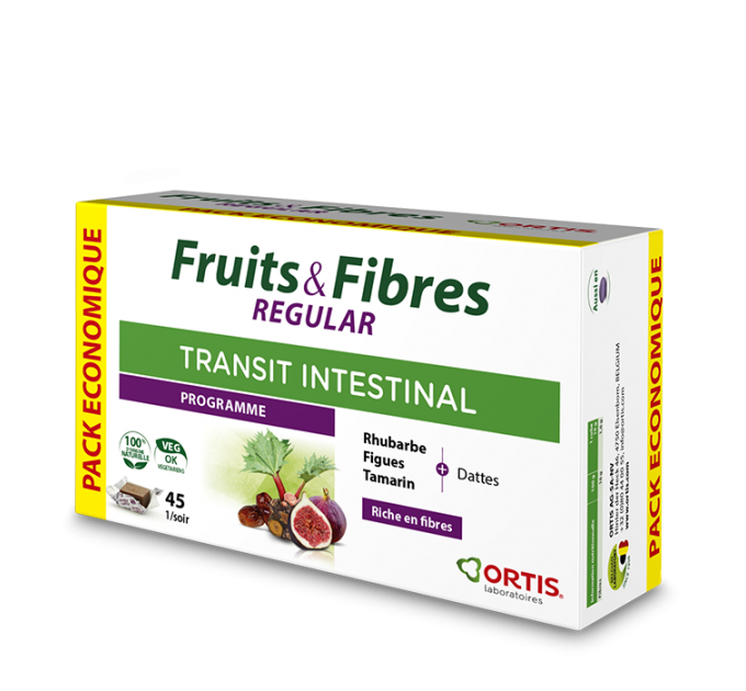 Комплекс для пищеварения FRUITS & FIBRES Regular Transit Intestinal ORTIS 45 кубов