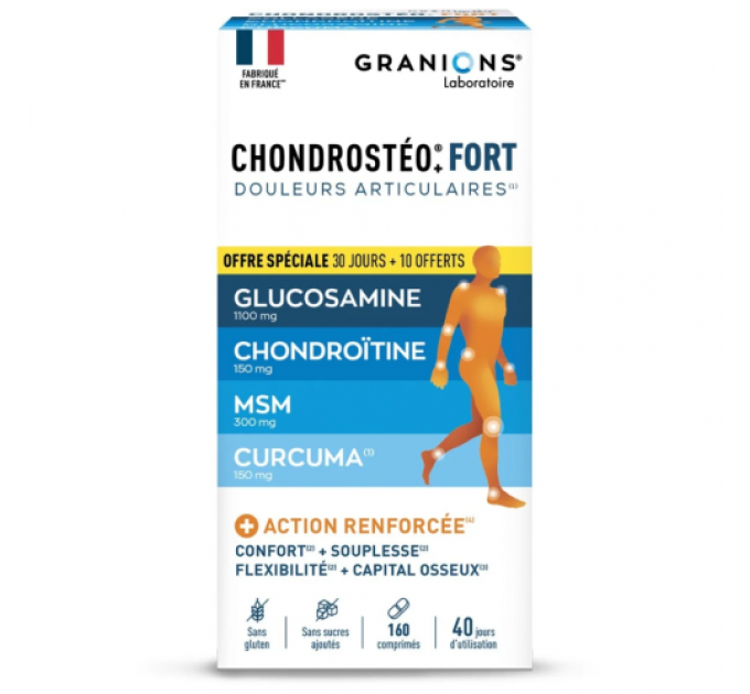 Комплекс для суставов GRANIONS CHONDROSTEO Fort 160 таблеток