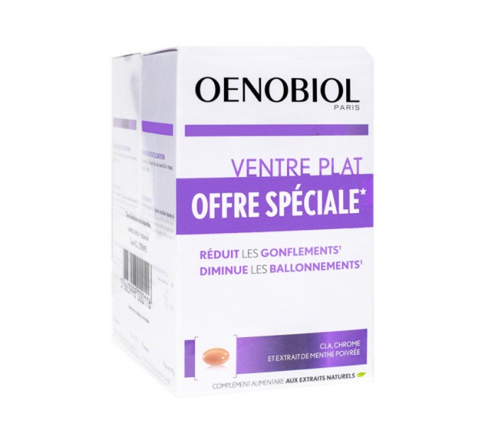 Комплекс плоский живот для женщин 45+ OENOBIOL Ventre Plat 2x60 капсул