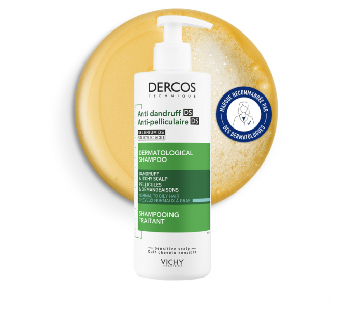 Шампунь против перхоти DERCOS ANTIPELLICULAIRE Shampooing 390 мл