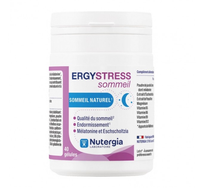 Комплекс от бессоницы ErgyStress Sommeil Naturel NUTERGIA 40 капсул