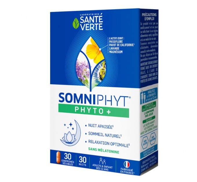 Комплекс от бессоницы SOMNIPHYT Nuit SANTE VERTE 30 таблеток