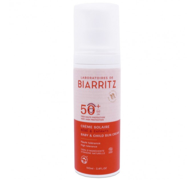 Солнцезащитный крем BIARRITZ CRÈME SOLAIRE SFP50+ BÉBÉ & ENFANTS 100 ml