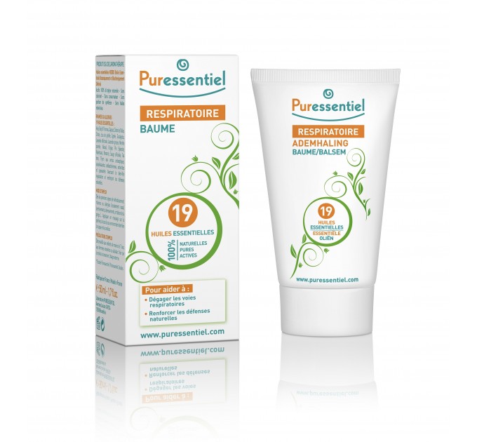 Респираторный бальзам Puressentiel Respiratoire Baume с 19 эфирными маслами