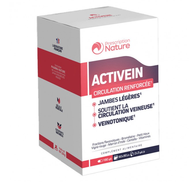 Комплекс для вен ACTIVEIN Prescription nature de PHARMA NATURE 180 капсул