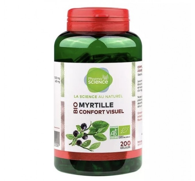 Комплекс для зрения MYRTILLE Pharmascience 200 капсул