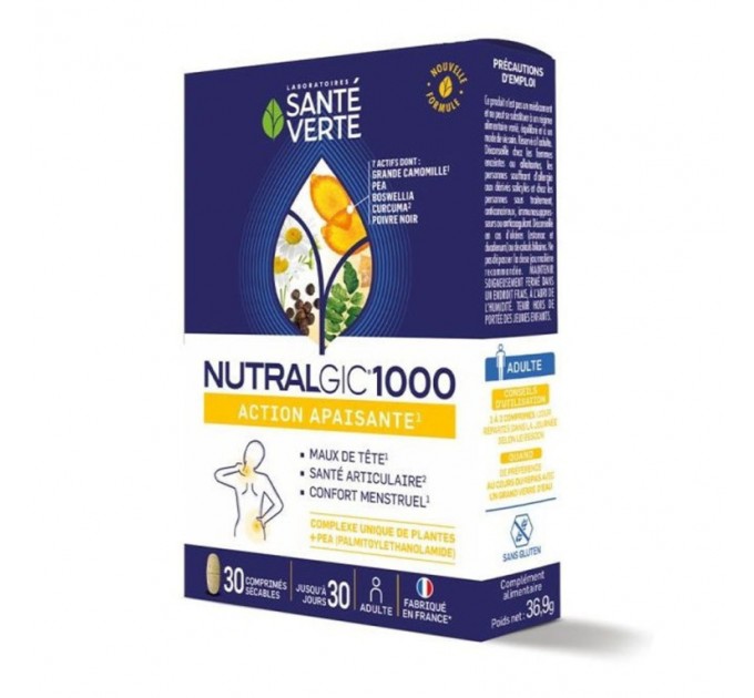 Противовоспалительный комплекс для суставов NUTRALGIC® SANTE Verte 30 таблеток