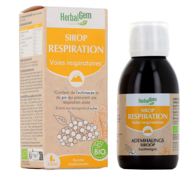 Сироп для бронхов Sirop Respiration BIO HERBALGEM Bronches 150 мл