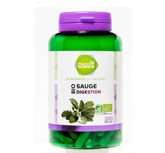Органический шалфей Pharmascience Sauge 200 капсул