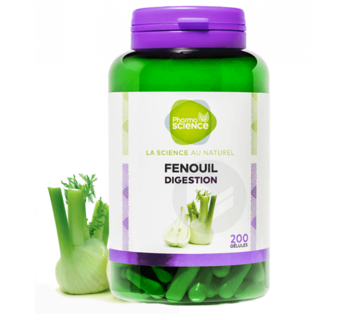 Органический фенхель Pharmascience Fenouil 200 капсул