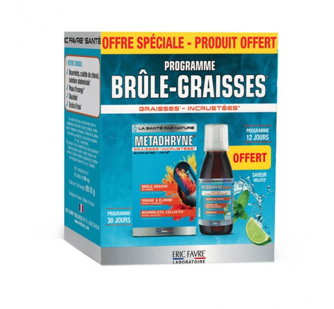Жиросжигатель METADHRYNE Programme Brûle Graisse 90 таблеток