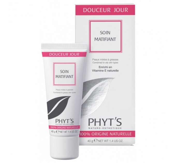 Матирующий крем  для ухода за жирной кожей PHYT’S Douceur Jour Soin Matifiant 40 гр