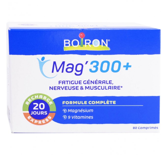 Комплекс усталость и нервозность Mag’ 300+ de BOIRON 80 таблеток