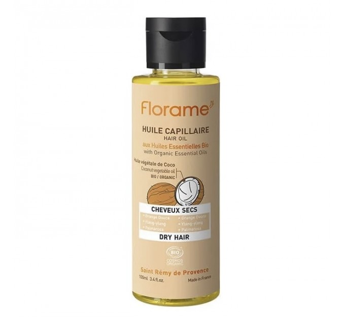 Масло питательное для волос Huile Capillaire Cheveux Secs Florame 100 мл
