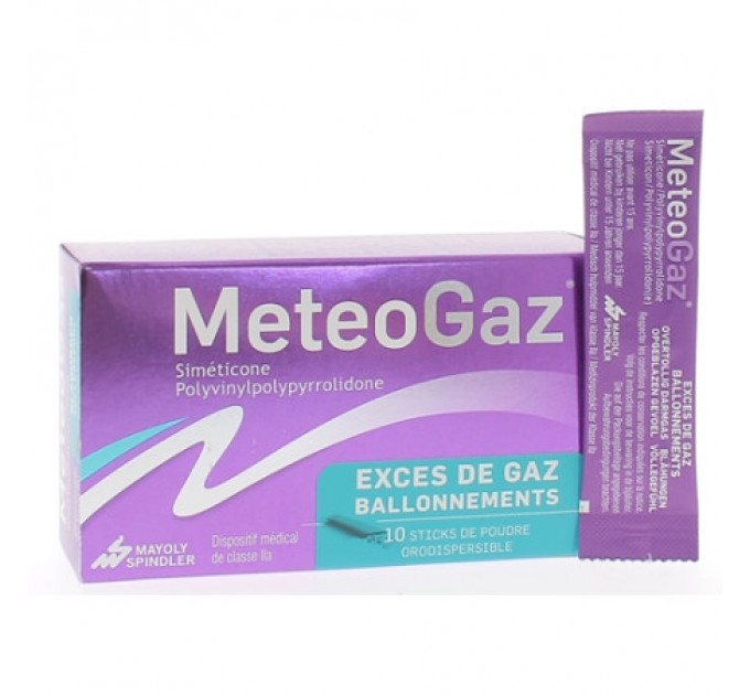 Капсулы против вздутия живота METEOGAZ Excès de gaz 10 стиков