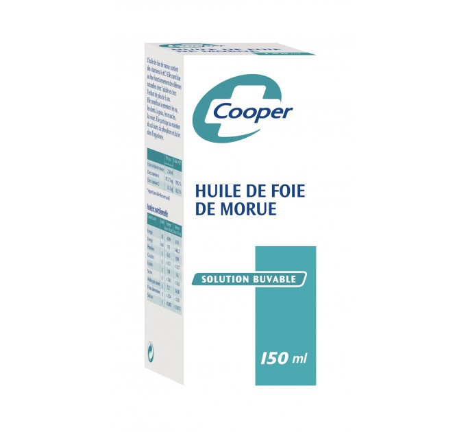 Масло печени трески Huile Foie de Morue COOPER 150 мл