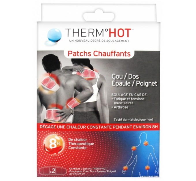 Нагревательные патчи Thermhot 2 Patchs для шеи, спины, плеч, запястий x2