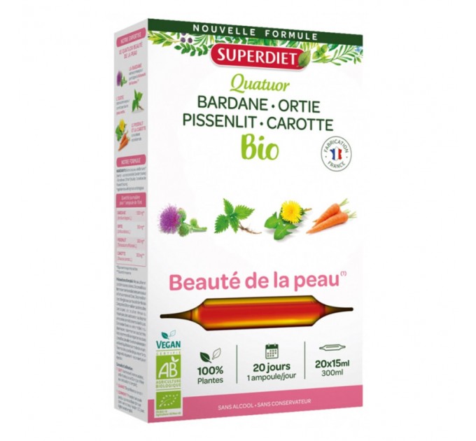 Комплекс для кожи Quatuor Beauté de la Peau SUPERDIET 20 ампул