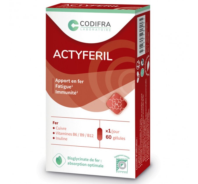 Комплекс для повышения гемоглобина ACTYFERIL CODIFRA 60 капсул