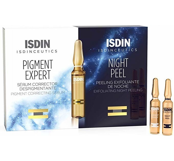 Корректирующая сыворотка Pigment Expert Night Peel Isdin 20 флаконов по 10 мл