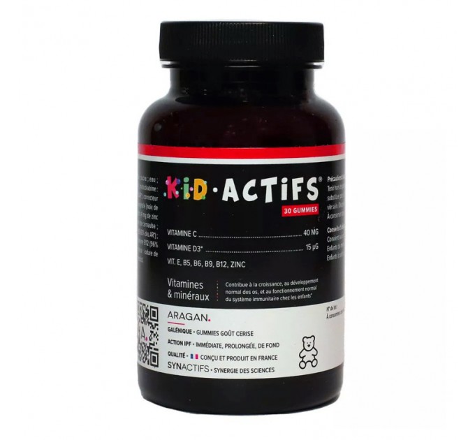 Детские витамины KID ACTIFS Vitamines & Minéraux SYN’ACTIFS 30 капсул