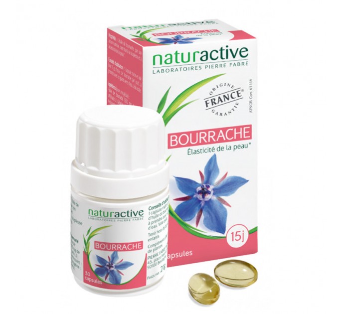 Капсулы для кожи NATURACTIVE BOURRACHE Elasticité 60 капсул