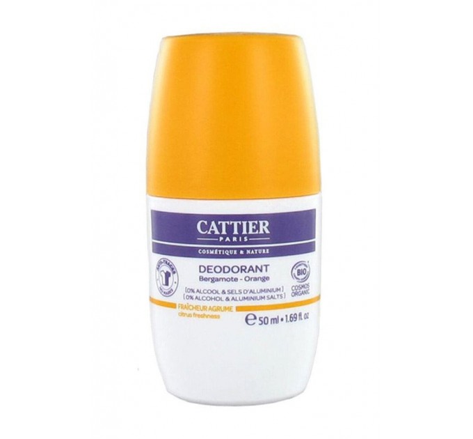 Дезодорант Déodorant Roll-on Fraîcheur Agrumes CATTIER 50 мл бергамот апельсин