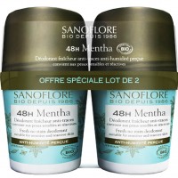 Дезодорант Sanoflore 48H Mentha 2x50 мл  