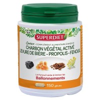 Комплекс для комфортного пищеварения Super Diet Charbon Quatuor Ballonnements 150 капсул