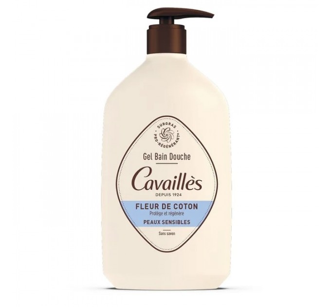 Гель для душа Roge cavailles Surgras Actif Fleur De Coton 1 л