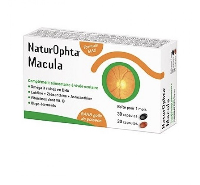 Добавка для зрения Naturophta Macula 60 капсул