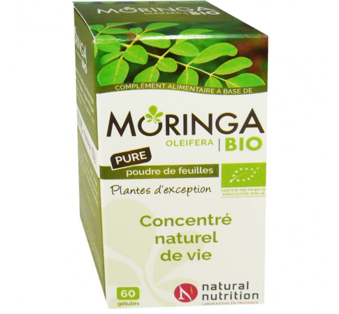 Моринга для кишечника Natural Nutrition Moringa Bio Transit 60 капсул