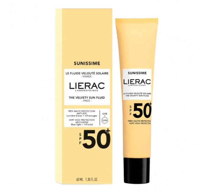 Антивозрастной защитный флюид Lierac SUNISSIME Le Fluide VELOUTE Solaire SPF50  