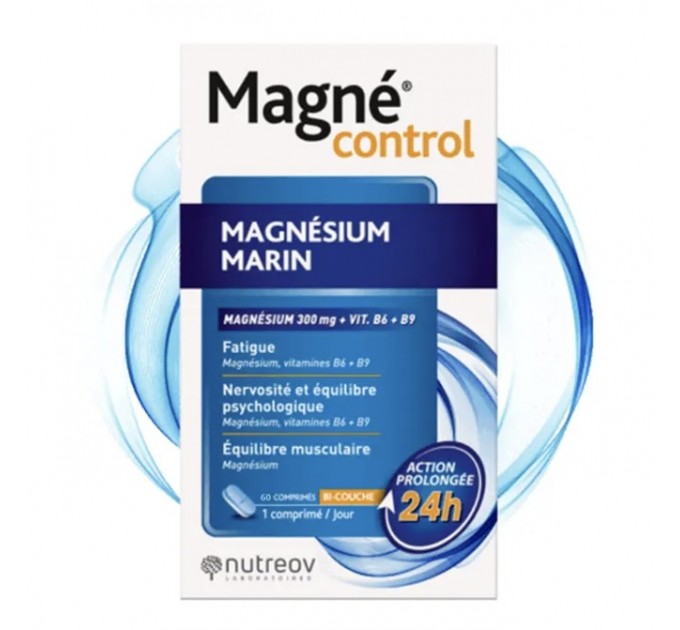 Морской магний Magne Control Magnesium 300 mg + B6 60 таблеток