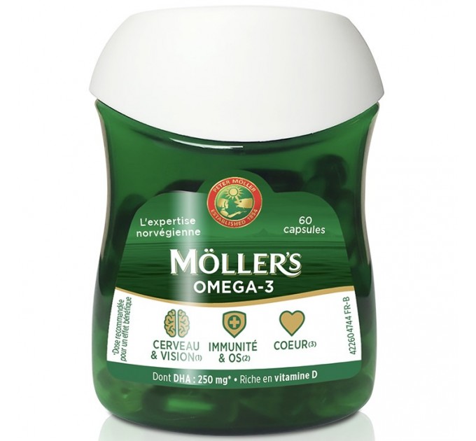 Комплекс Омега 3 Moller'S Omega 3 60 капсул