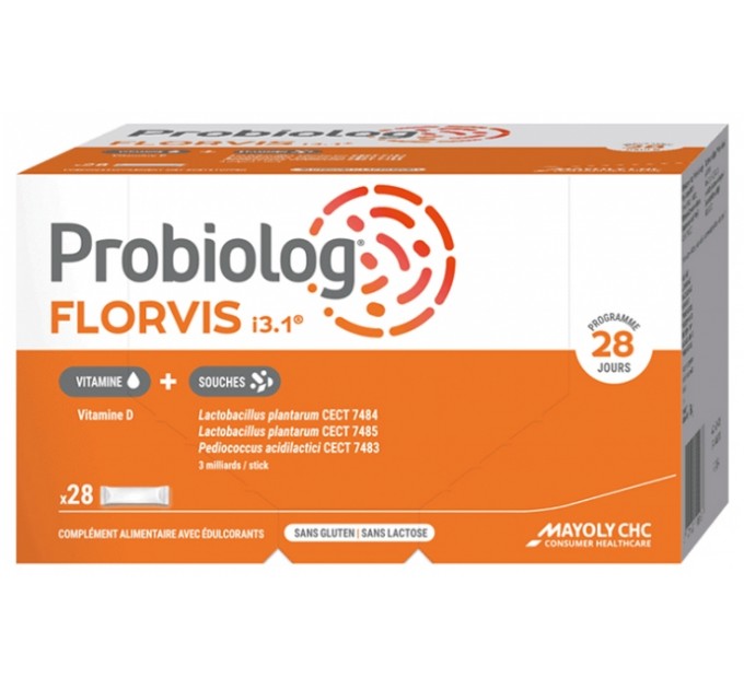 Добавка для кишечника Mayoly Spindler Probiolog Florvis 28 палочек