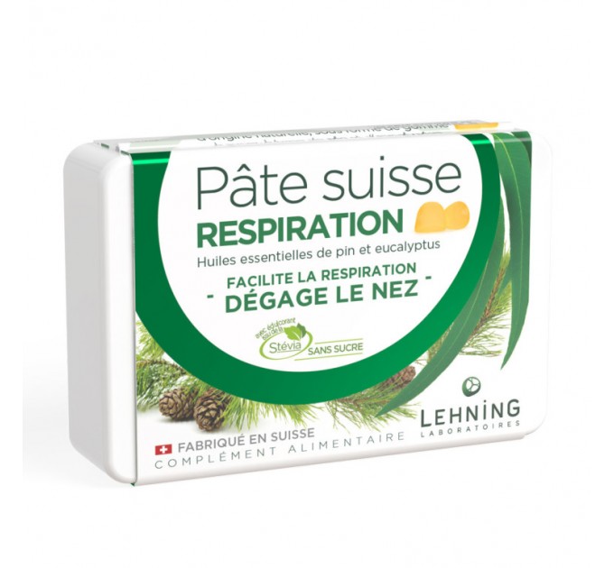 Драже свежее дыхание Lehning PÂTE SUISSE Pin & Eucalyptus Respiration 40 шт