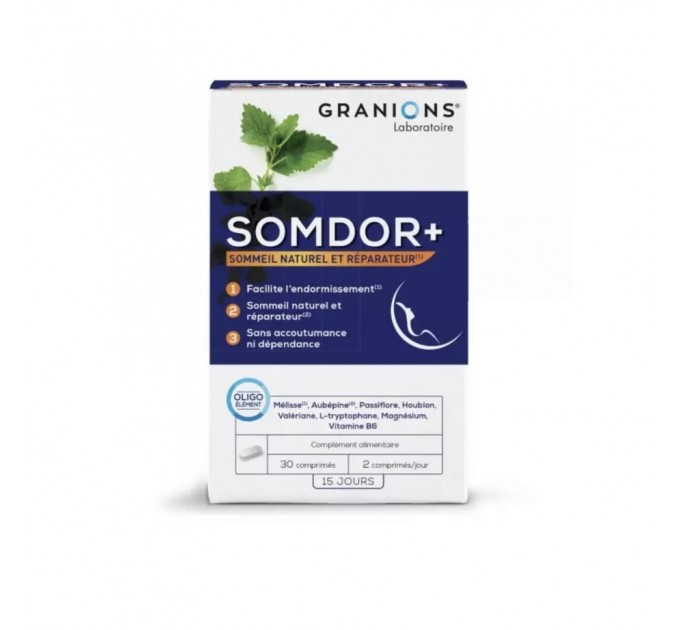 Таблетки от бессоницы Granions Somdor+ Flash 20 таблеток