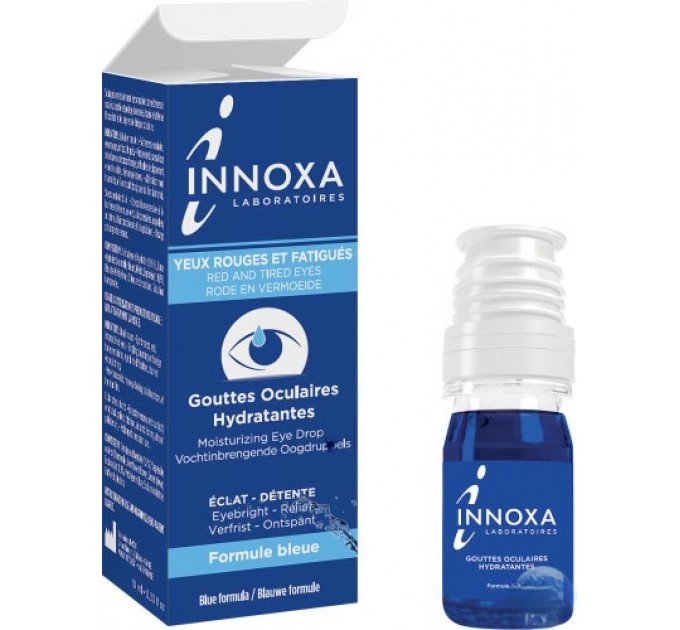 Капли для усталых глаз Innoxa Gouttes Oculaires Hydratantes Formule Bleue 10 мл