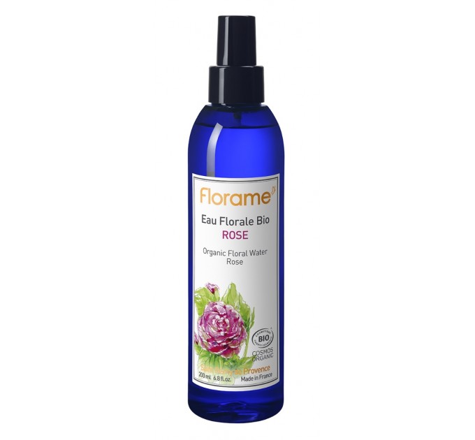 Органическая розовая цветочная вода FLORAME Eau Florale de Rose 200 мл