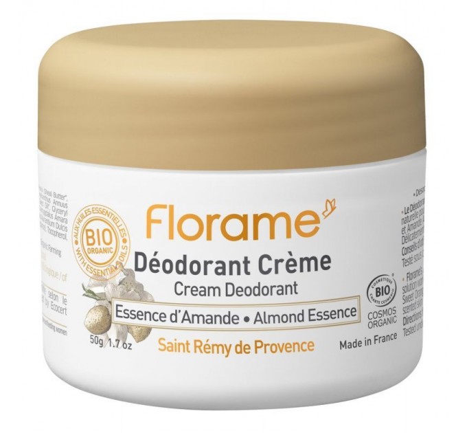 Крем дезодорант Florame Déodorant Crème Bio Essence d’Amande 50 г