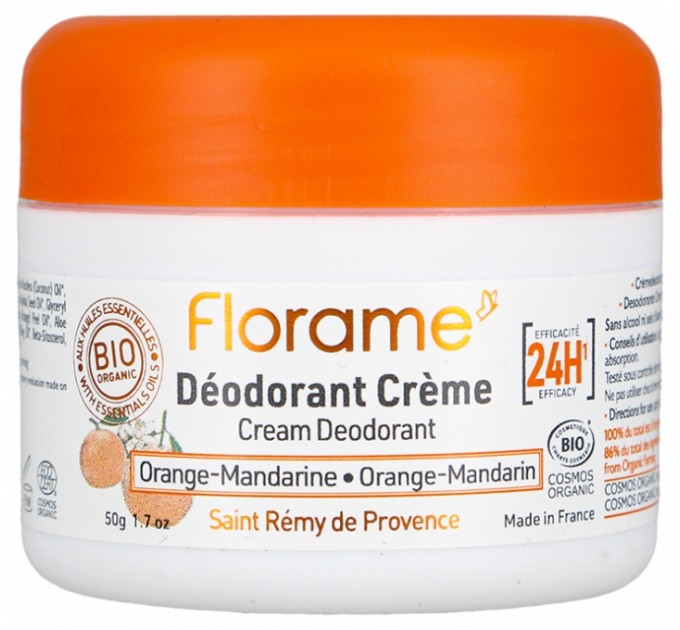 Крем дезодорант Florame Déodorant Bio Crème Orange Mandarine 50 гр