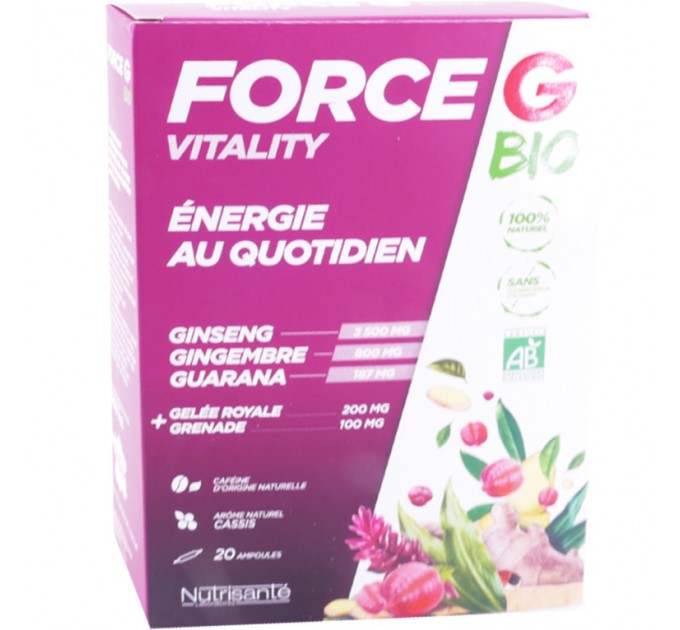 Комплекс для иммунитета Force G VITALITY ENERGIE AU QUOTIDIEN NUTRISANTE 20 ампул